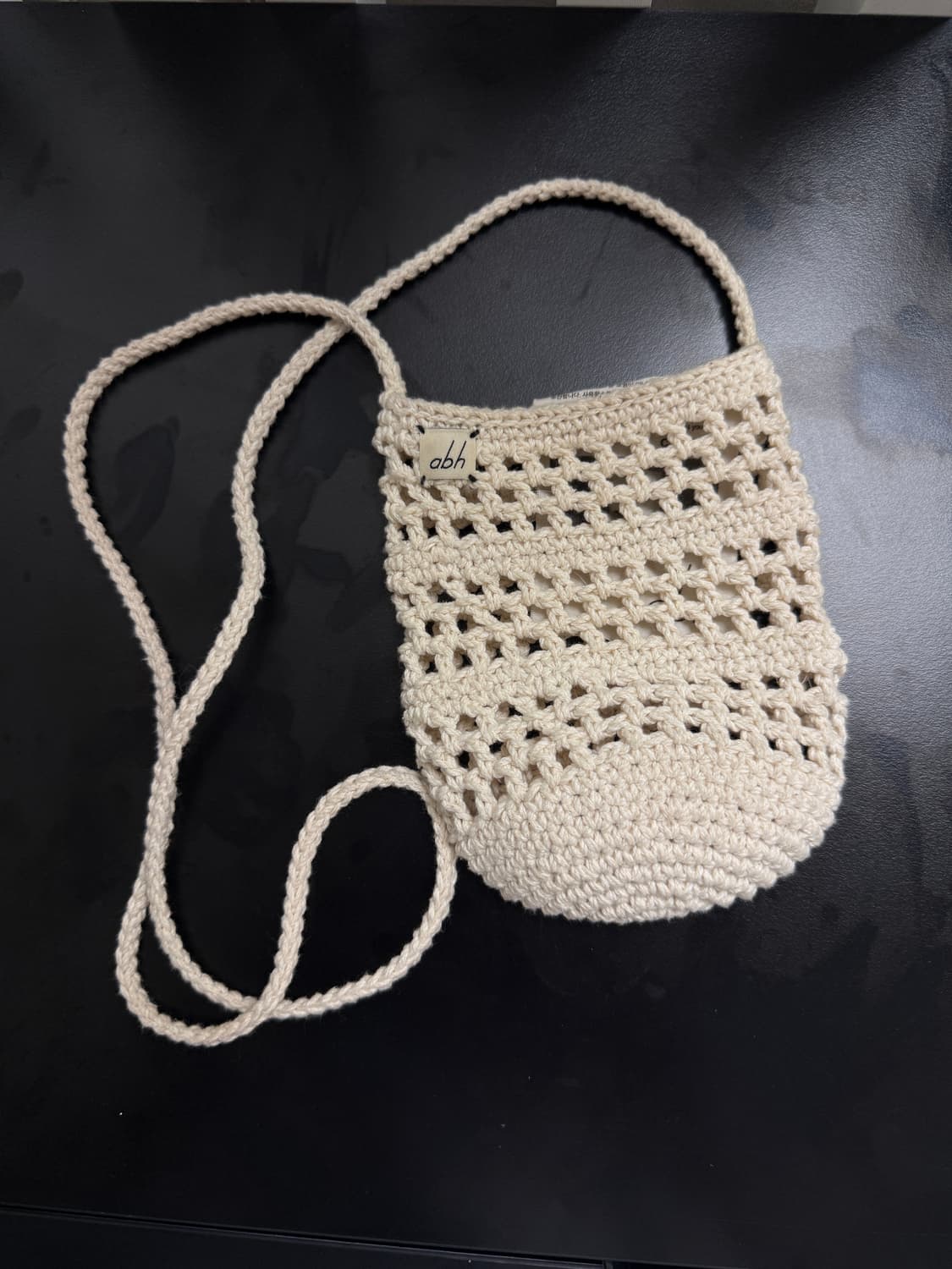 안도바이핸드  SANBO BAG ECRU  뜨게 가방 상품이미지2