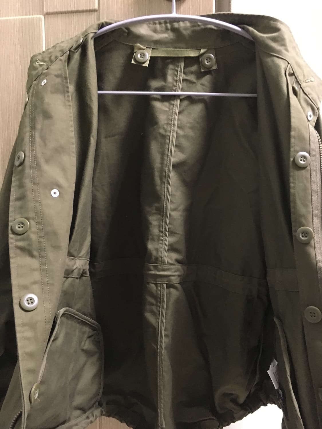 피쉬테일 숏파카 카키 상품이미지3