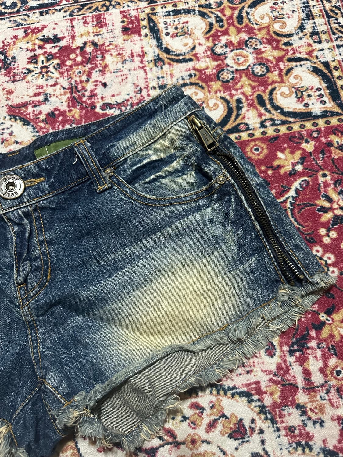 펑크 게스 지퍼 디테일 숏츠 상품이미지2