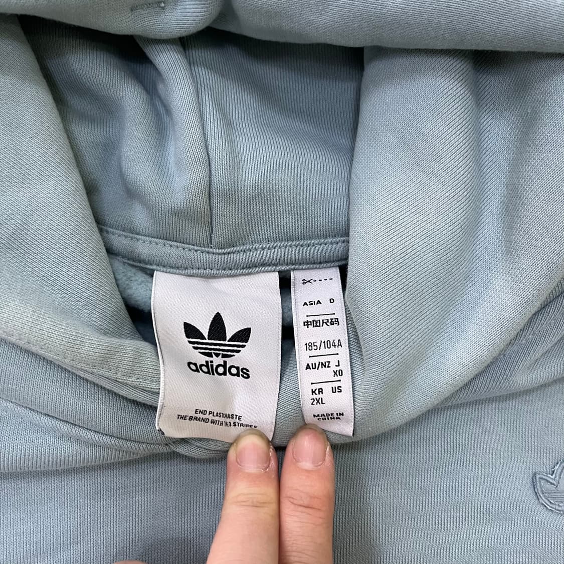 2XL 아디다스 스몰로고 후드티 0421M 상품이미지2