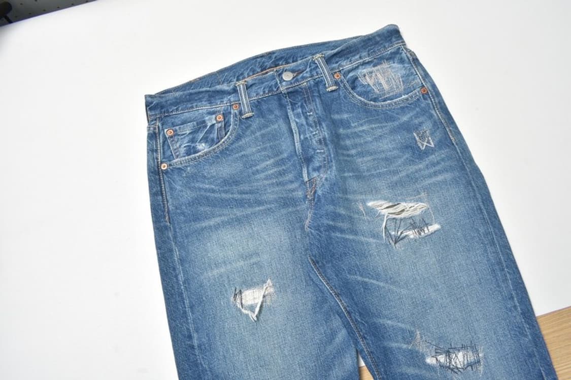 00S 리바이스 501 스컬 청바지 데님팬츠 32 상품이미지4
