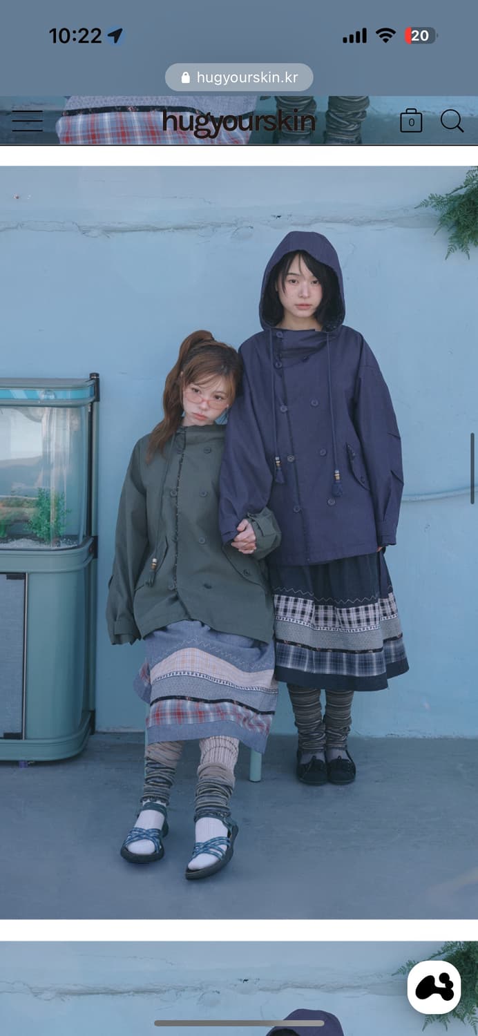 허그유어스킨 빈티지 패턴 미디 스커트 상품이미지6