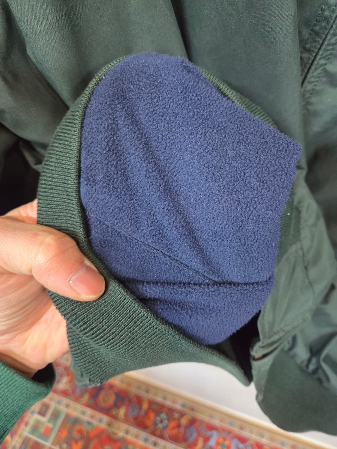 타미힐피거 90s 올드스쿨 월계수 자수로고 블루종자켓 xxl 상품이미지7