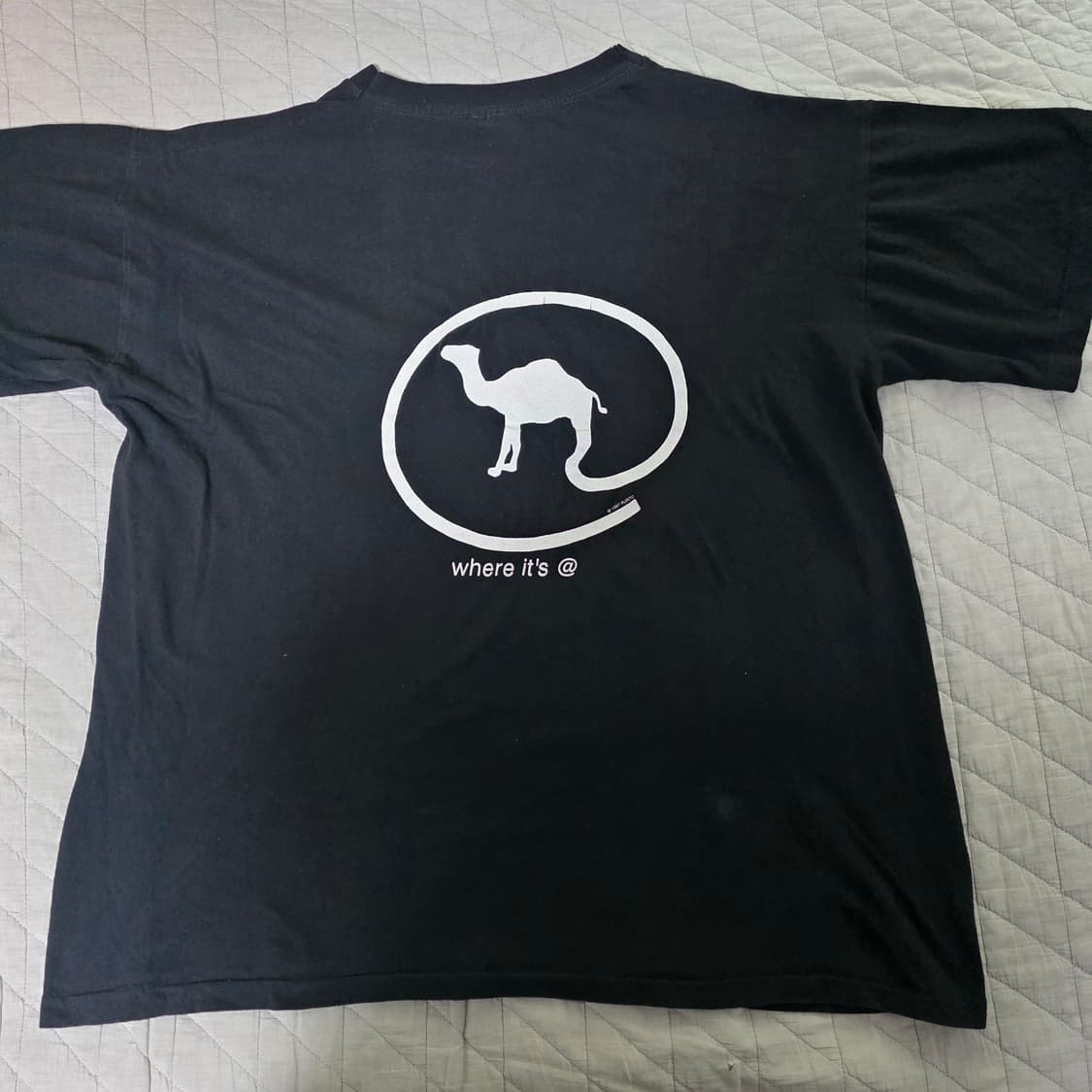 [XL] 90s 카멜 where it's @ 빈티지 티셔츠 ver 크롭 상품이미지1