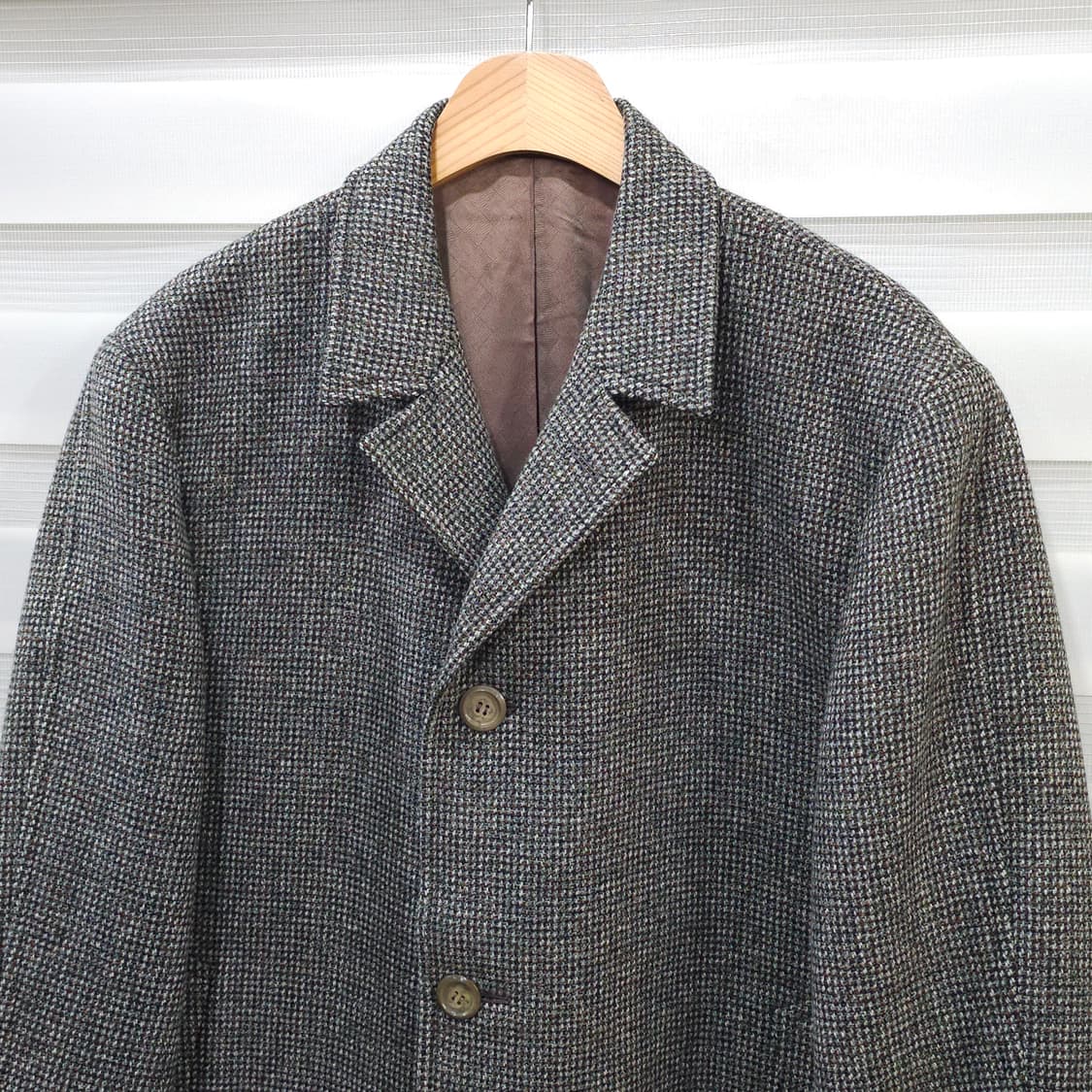 JAPAN 빈티지 나고야 테일러드샵 트위드울 코트- XL정도 상품이미지2