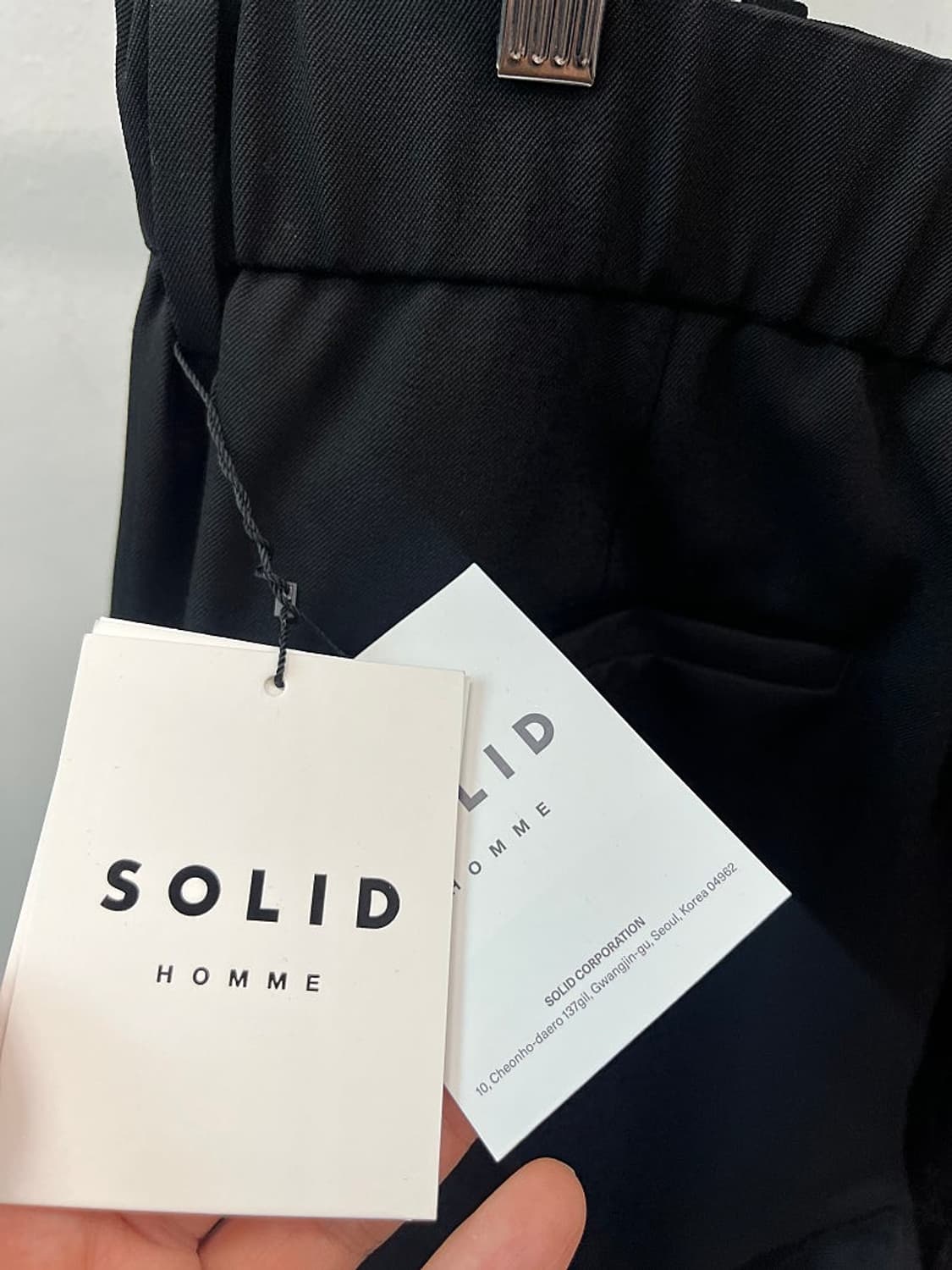 36) 솔리드옴므 26ss 밴딩 와이드팬드  상품이미지6