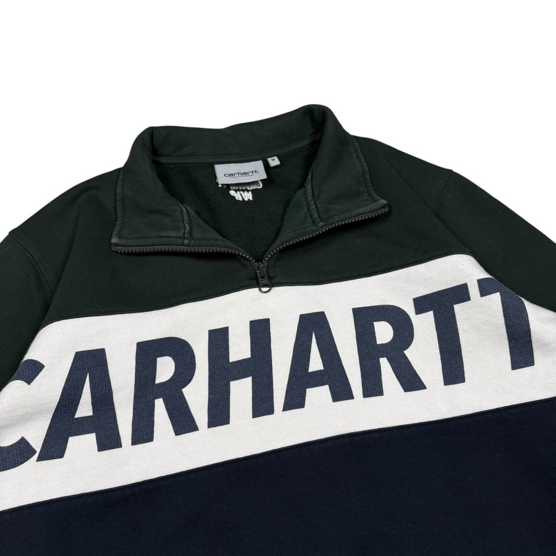 칼하트 wip 컬러블록 하프집 맨투맨 상품이미지2