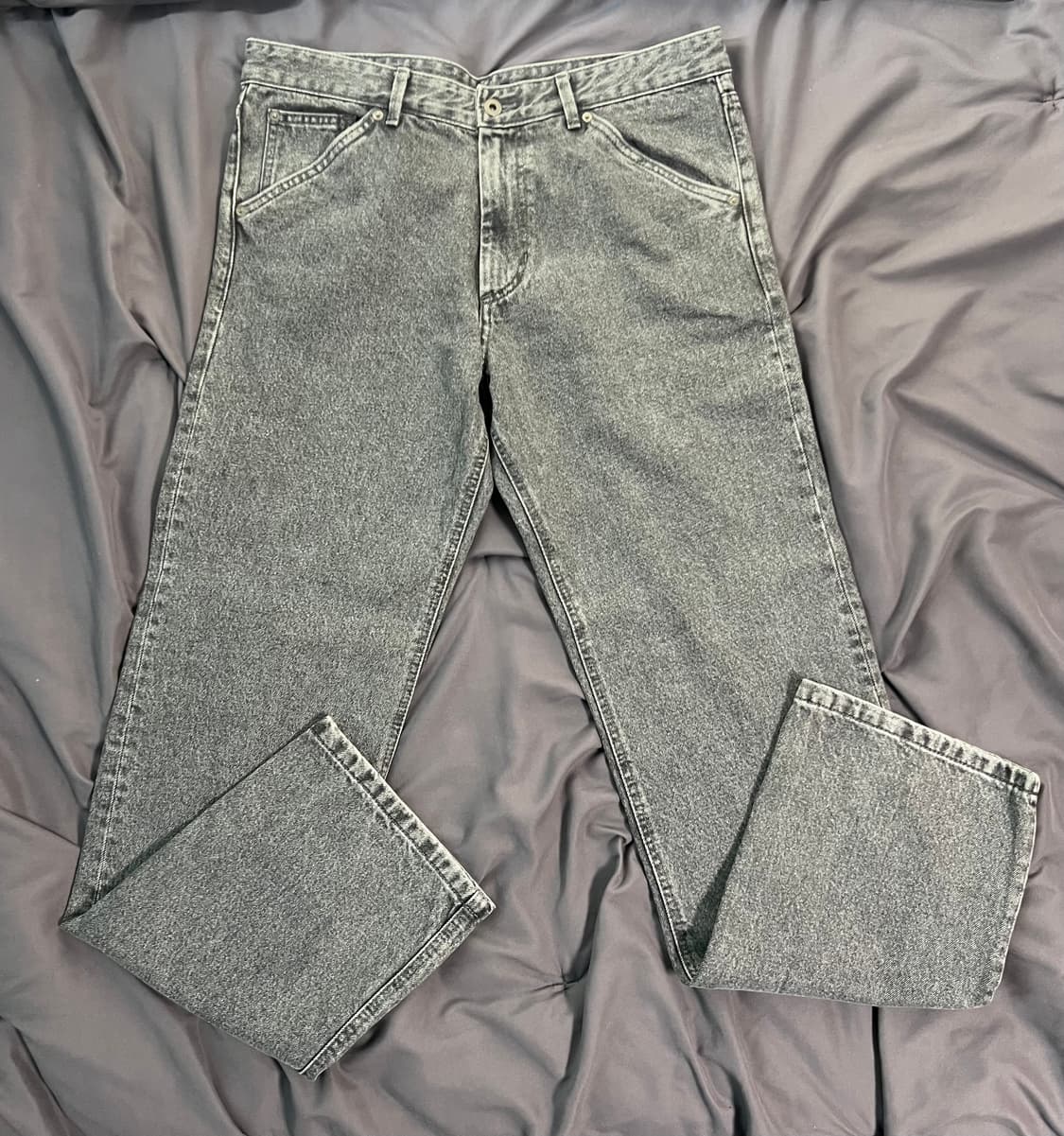 [쿠어] 릴렉스드 워싱 진 (그레이) L 상품이미지9