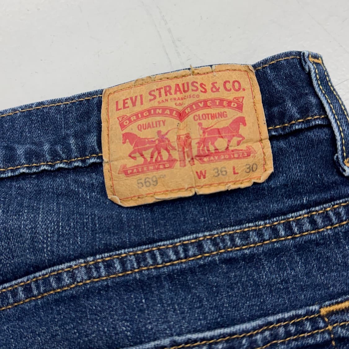 리바이스 569 새깅 워싱 스케이터 와이드 데님팬츠 상품이미지6