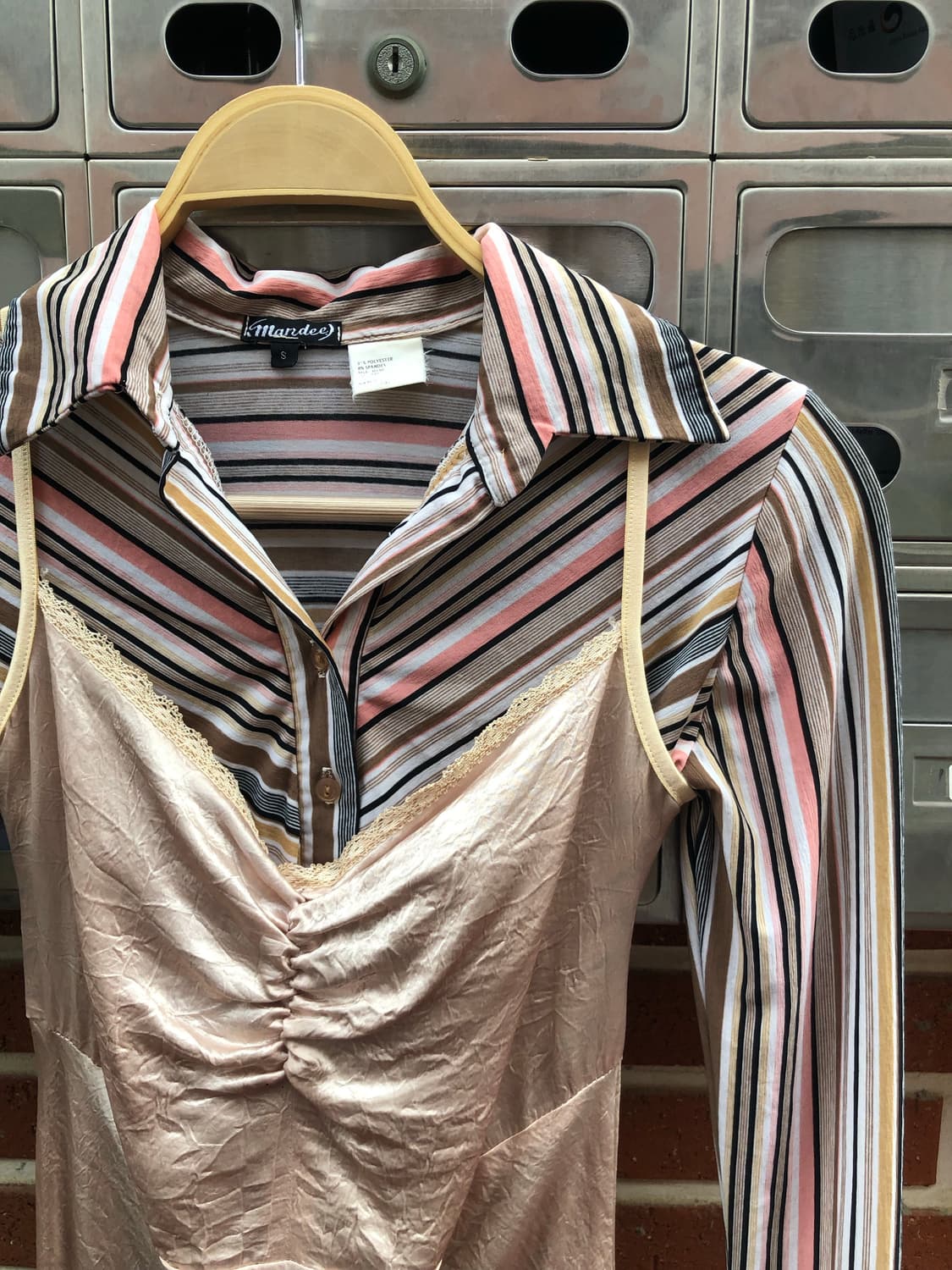 줄무늬 셔츠,슬립 원피스 상품이미지2