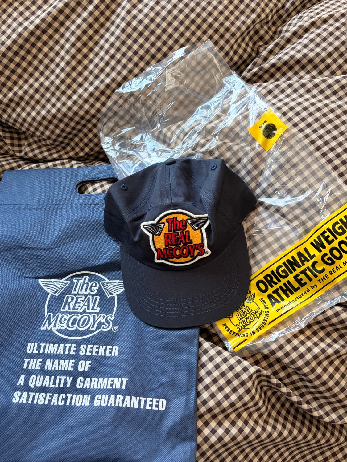 더 리얼 맥코이 로고 베이스볼 캡 네이비 / OS 상품이미지1