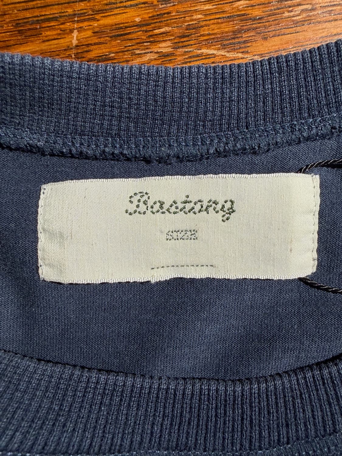 Bastong Solid Navy V-Gusset Shirt 상품이미지6