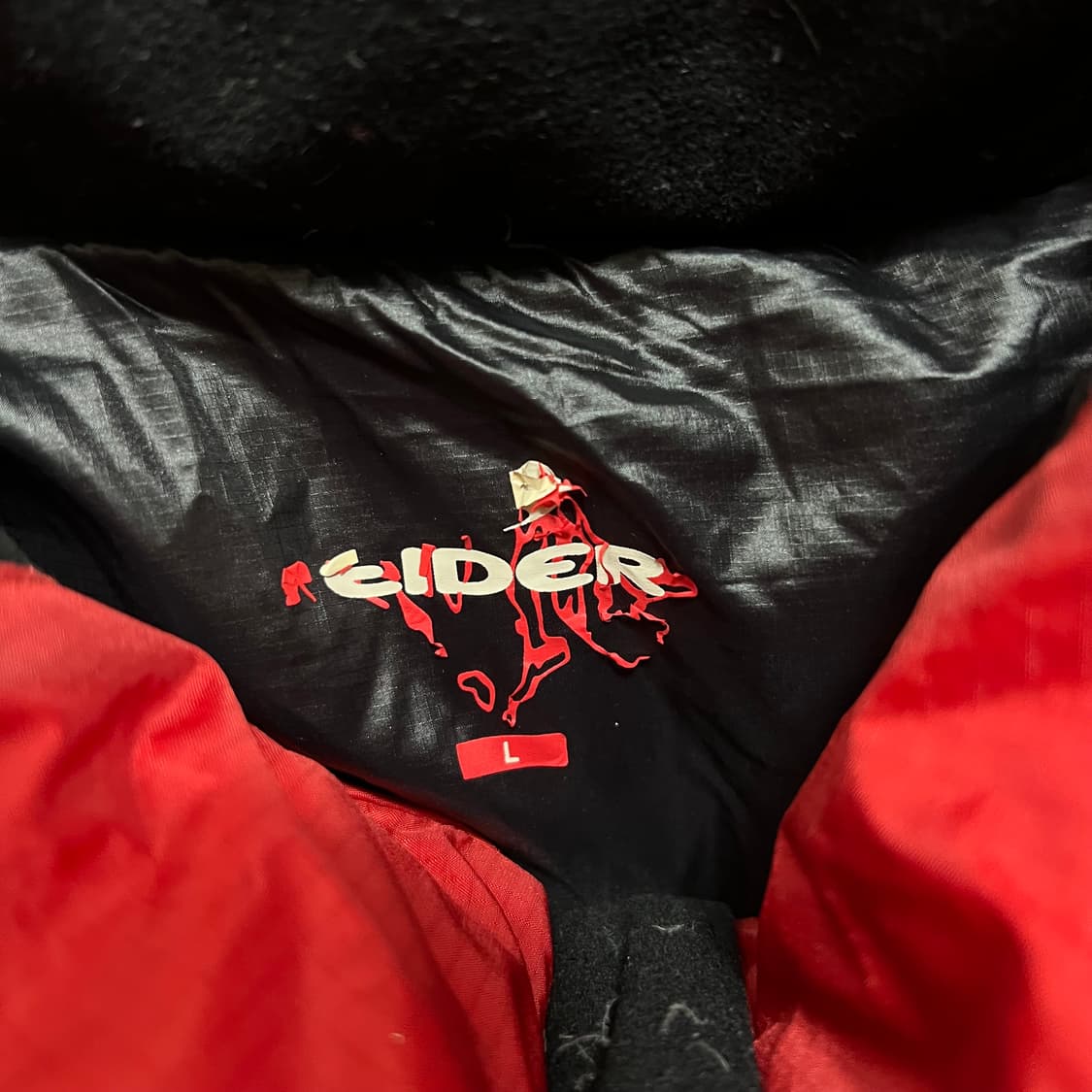 아이더 윈드스토퍼 구스다운 700 투톤 배색 패딩 [레드] L/100 상품이미지7