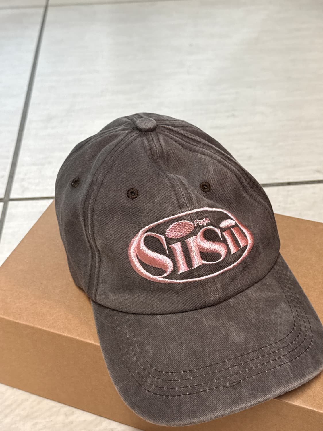 페이지시시 볼캡 브라운 상품이미지3