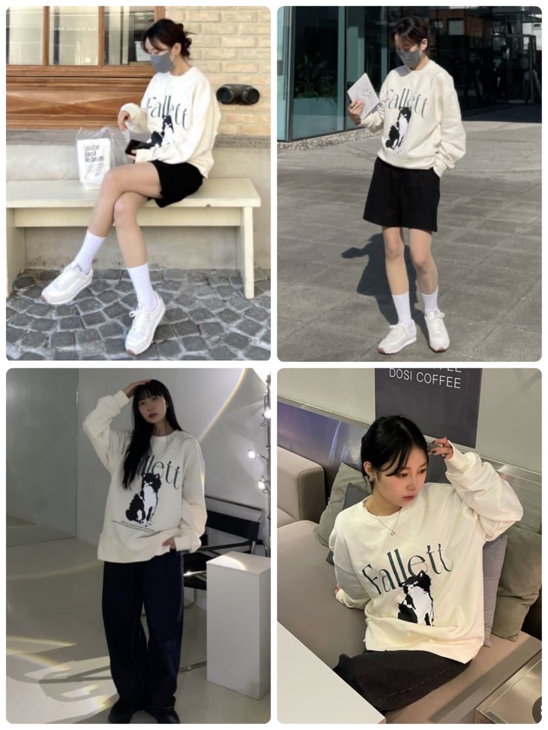 택달림 / 정품 팔렛 고양이 맨투맨 남녀공용 / 정가 69,000원 상품이미지5