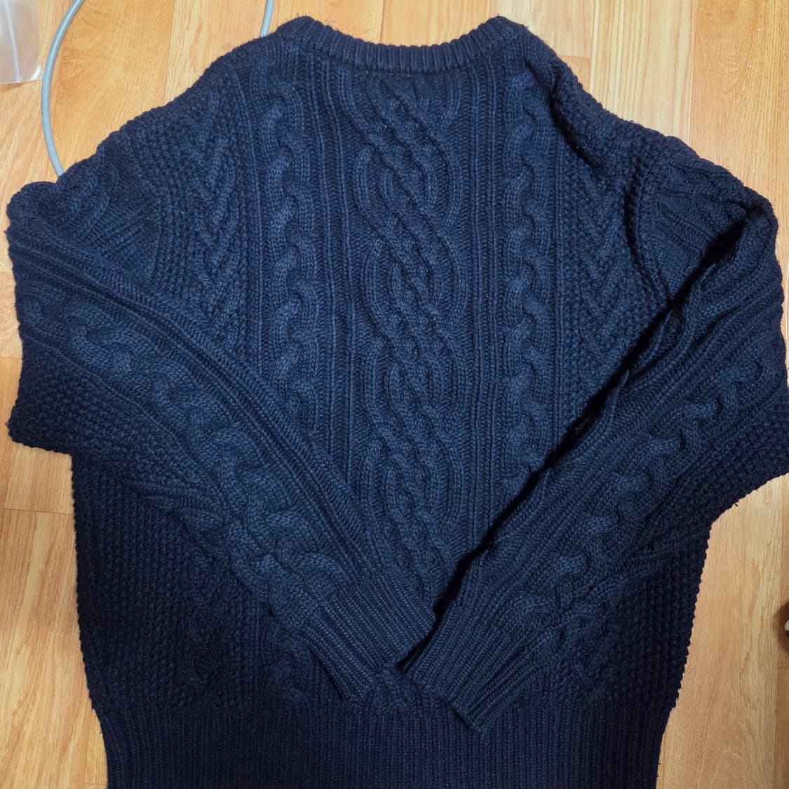 월스와일무브먼트 케이블 니트 네이비 1사이즈 상품이미지3