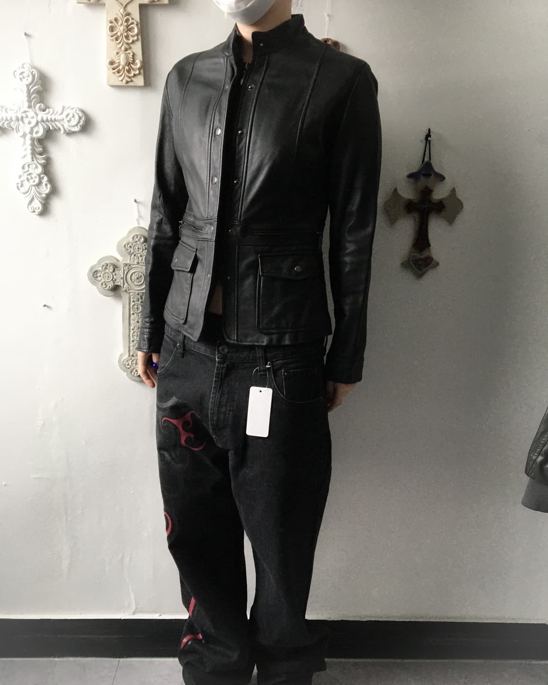 Slim fit lamb leather jacket 상품이미지1