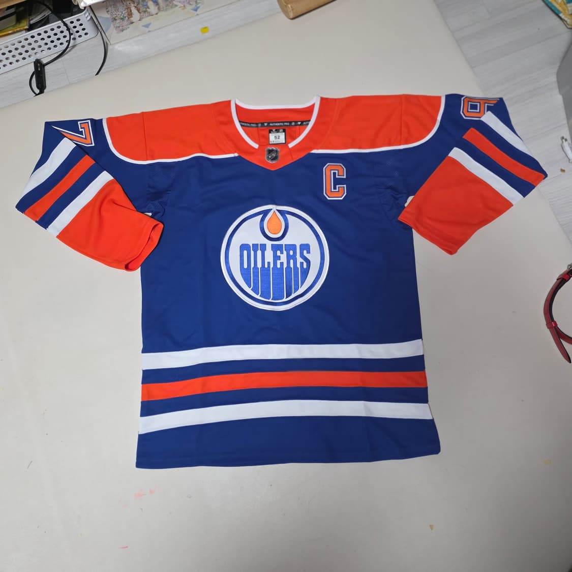 NHL 애드먼턴 오일러스 맥데이비드 아이스하키 져지 상품이미지1