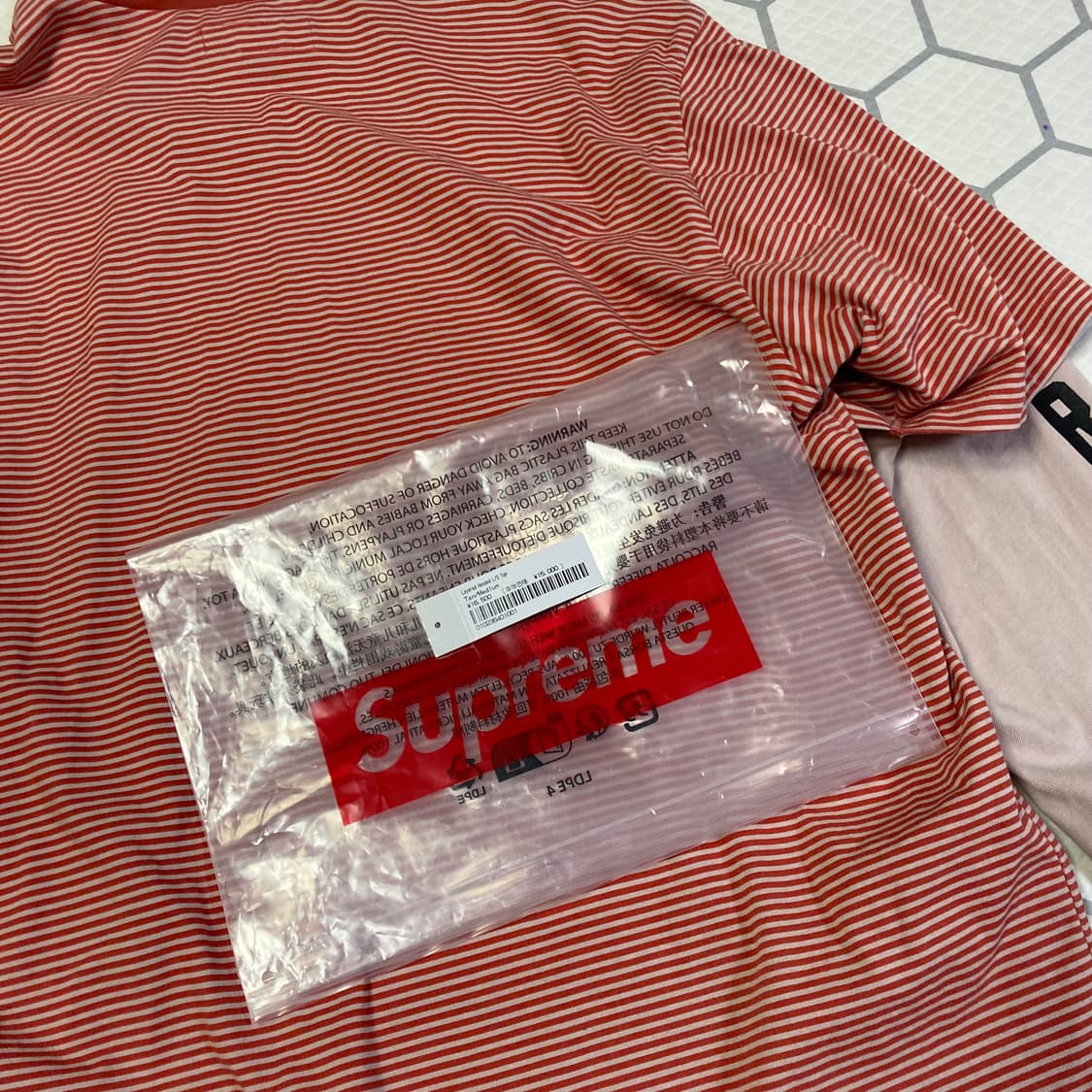 (M) 슈프림 24ss 레이어드 후드 롱슬리브 탄색상 해린 상품이미지9