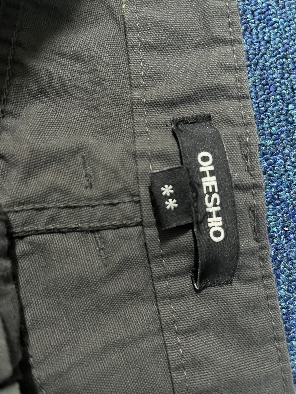 오헤시오 WIDE CURVED PANTS, 카키 상품이미지6