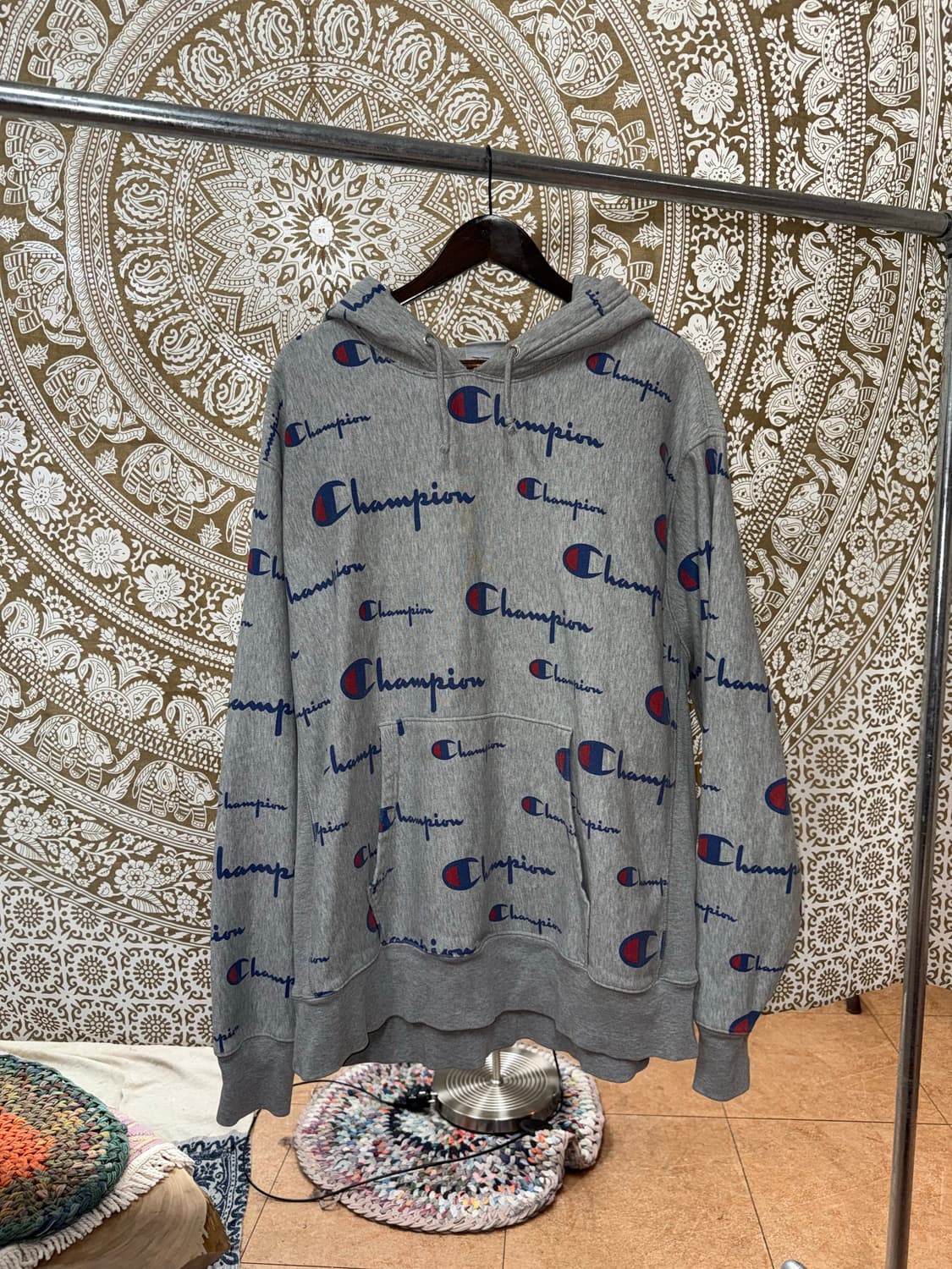 챔피온 리버스위브 스트릿 프린팅 후드티  상품이미지2