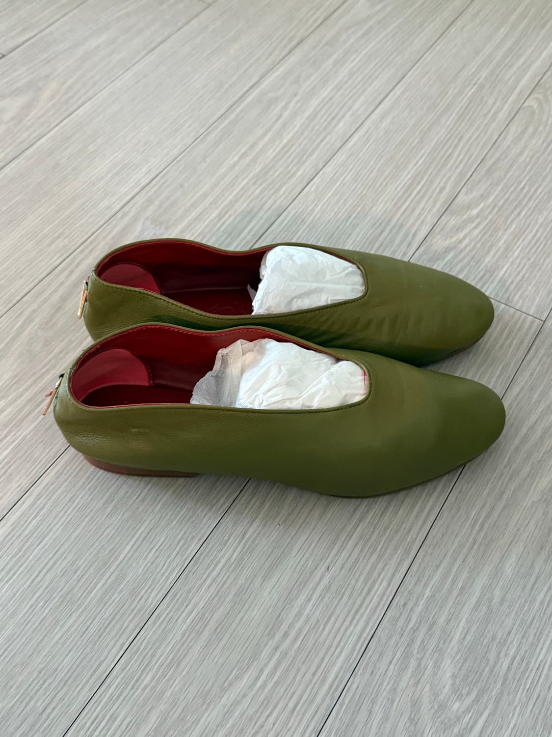 Archivépk 아크이브앱크 플랫 슈즈 올리브 36사이즈 상품이미지1