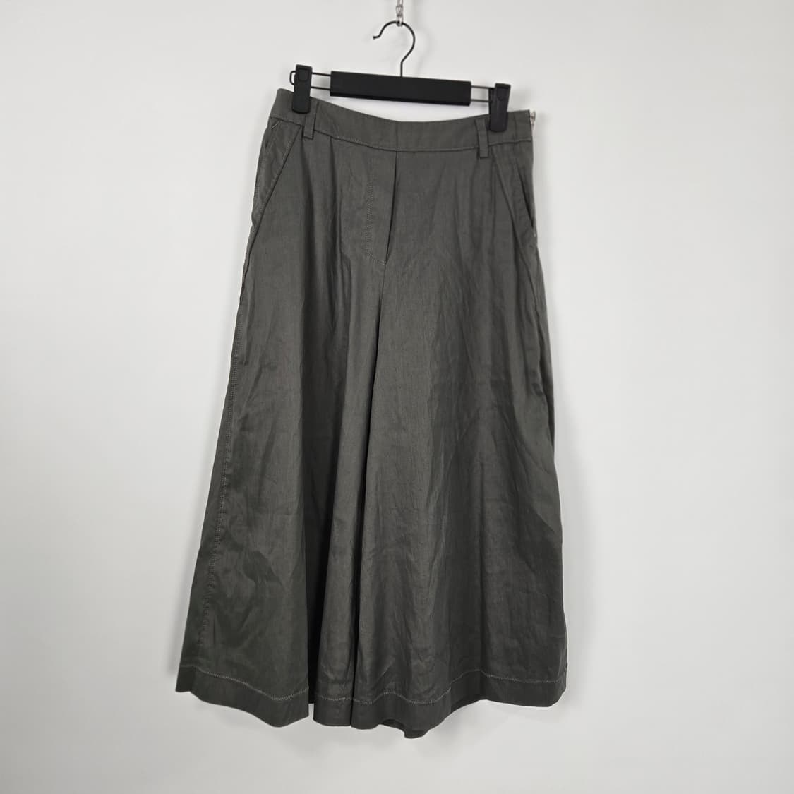 0821.듀엘 카키색 와이드 큐롯팬츠 55 상품이미지1