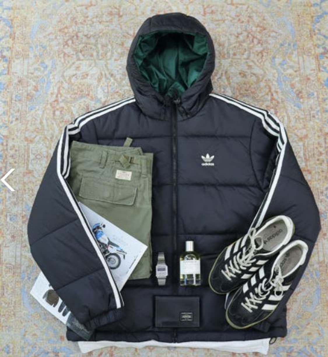 아디다스 오리지널 아디컬러  양면 패딩 자켓 M  상품이미지1