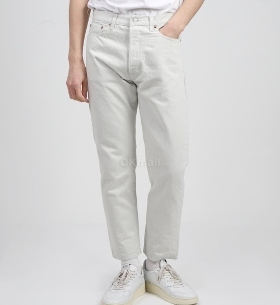 오디너리피츠 ANKLE DENIM WHITE / ONE WASH 상품이미지6