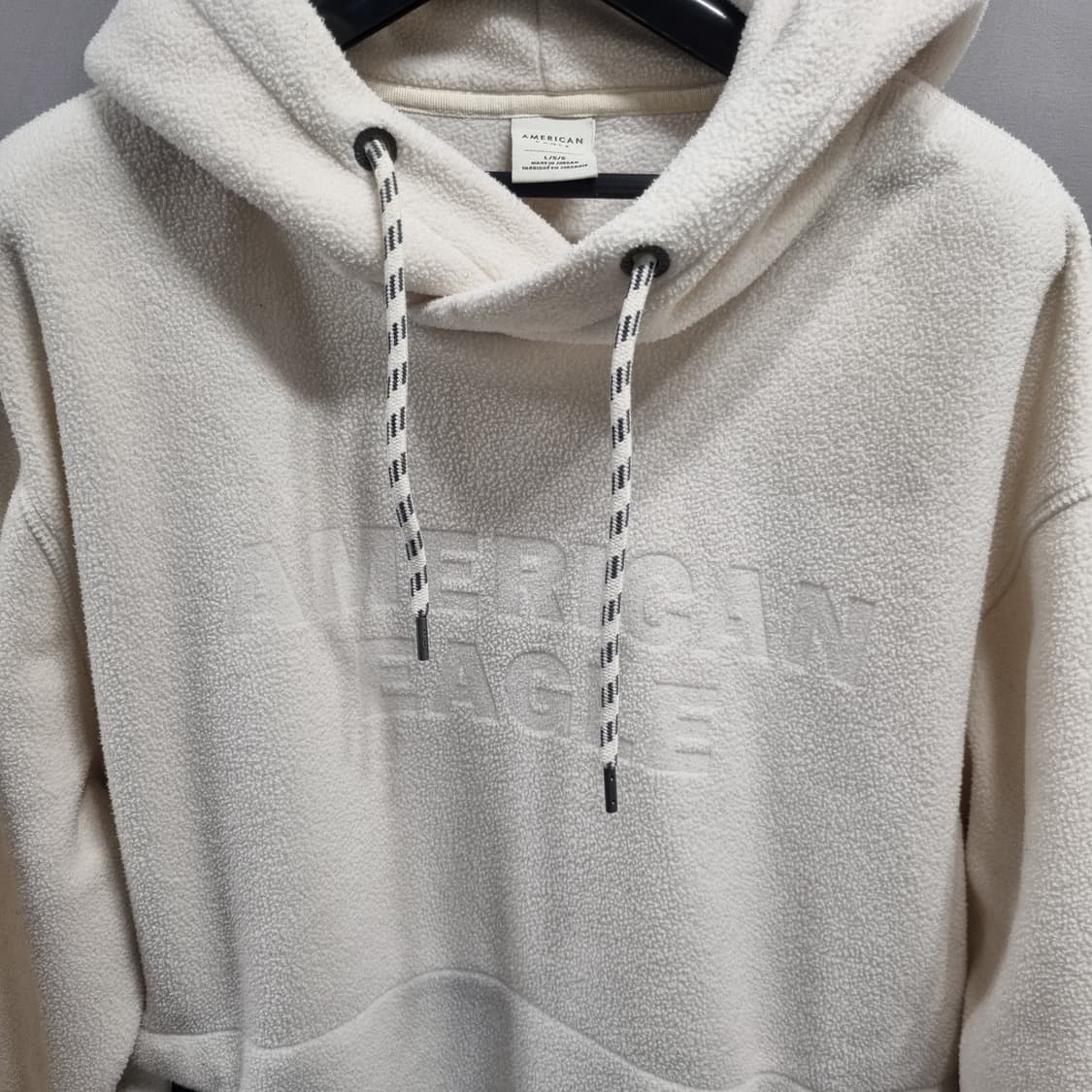 아메리칸이글 아이보리 후리스 후드티 상품이미지2