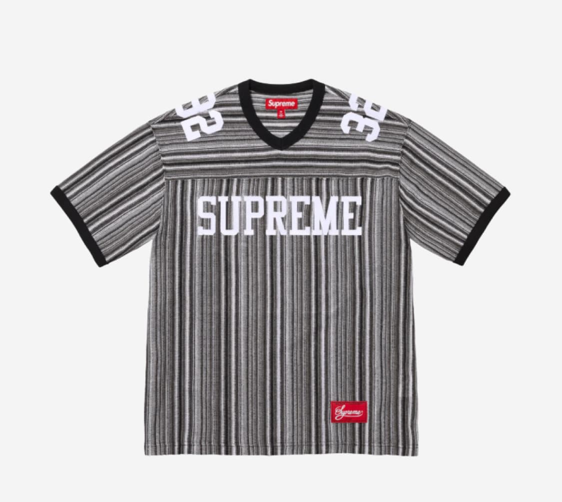 Supreme Open Knit Football Top black 상품이미지1