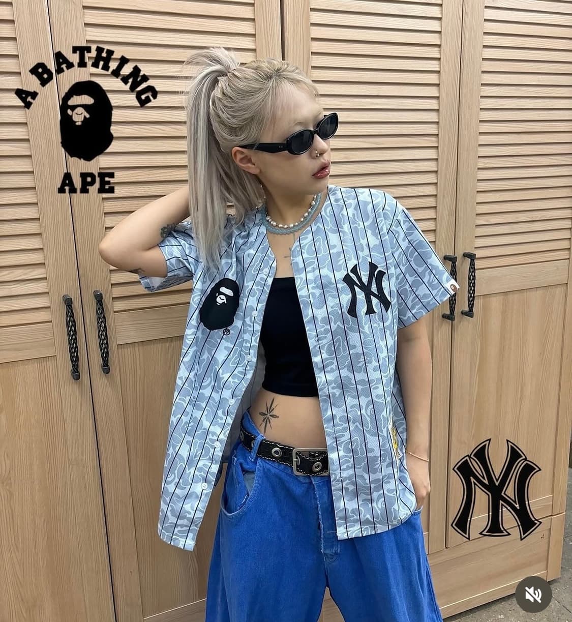 베이프 양키스 미첼엔네스 야구 져지 3XL 상품이미지3