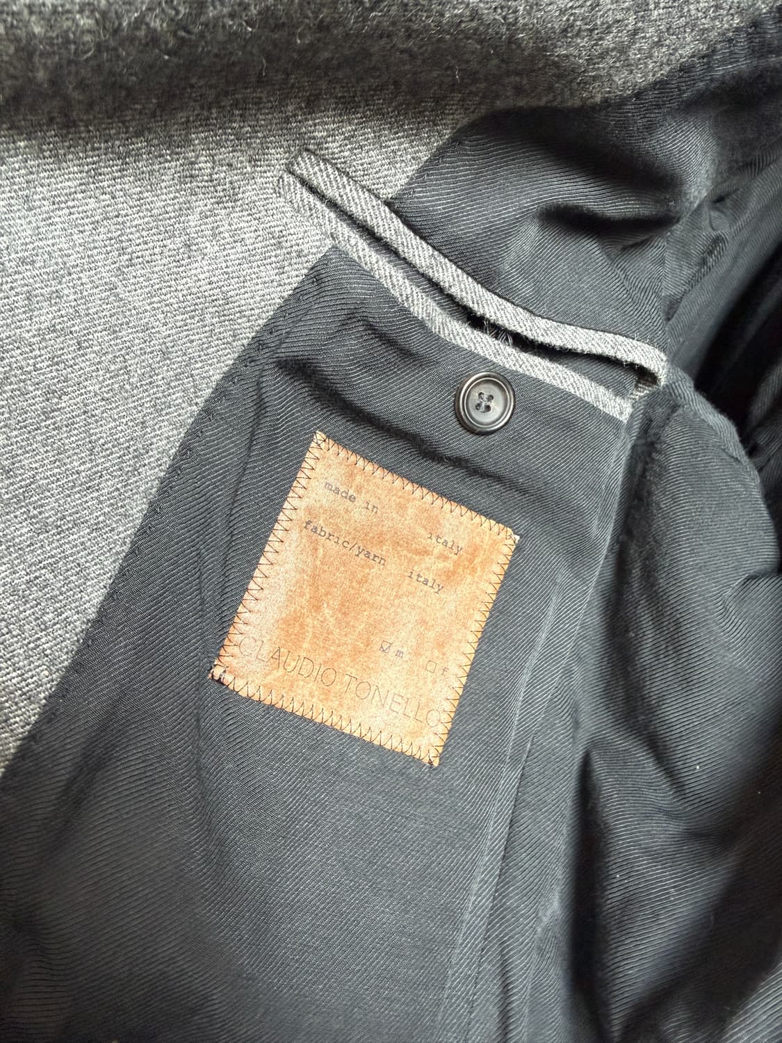 새상품) claudio tonello X 꼬르소꼬모 그레이자켓 46사이즈 상품이미지9