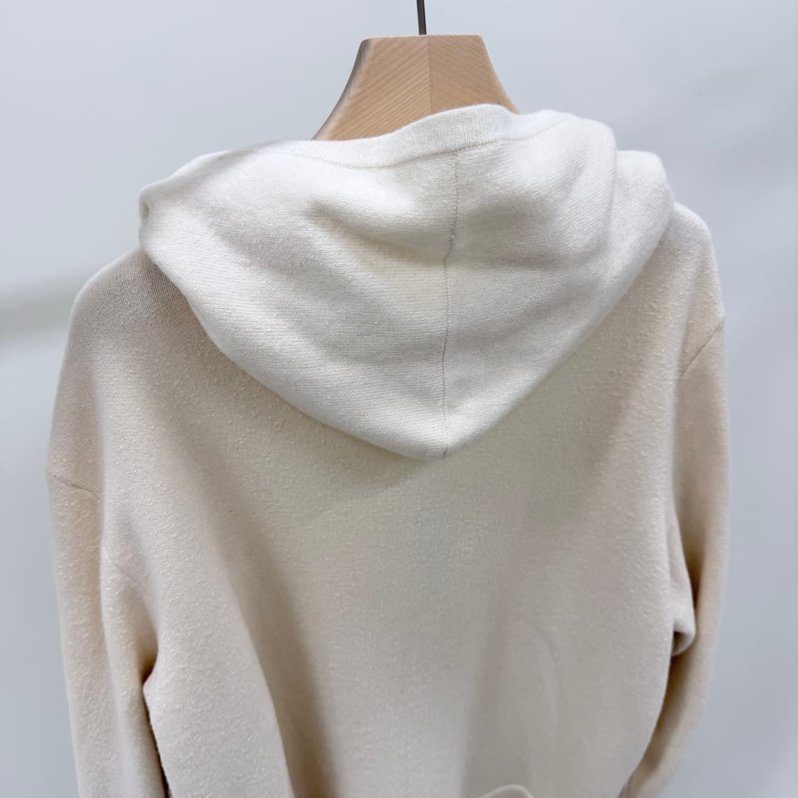[S급/M] 크롬하츠 캐시미어 후드집업 자켓 아이보리 상품이미지6