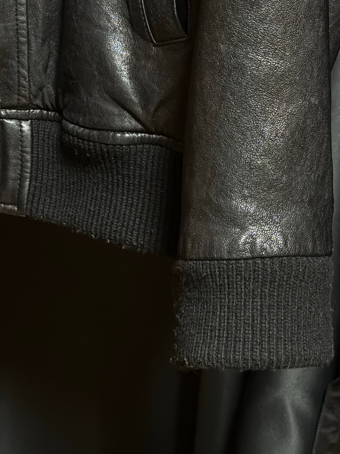 홀리선 캐피탈 레더 자켓 L 상품이미지5