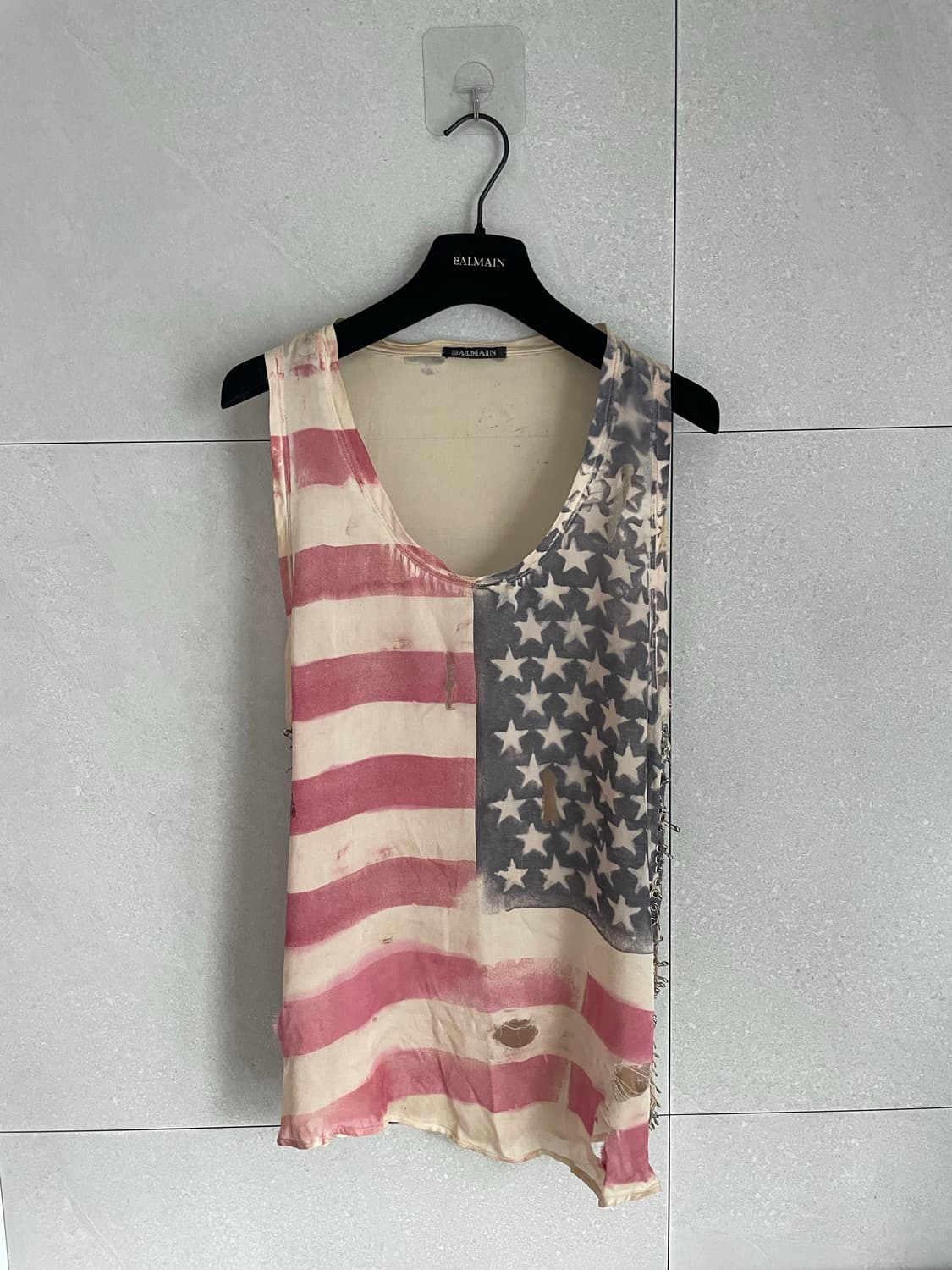 Balmain ss11 성조기 탱크탑 데카르넹 상품이미지1