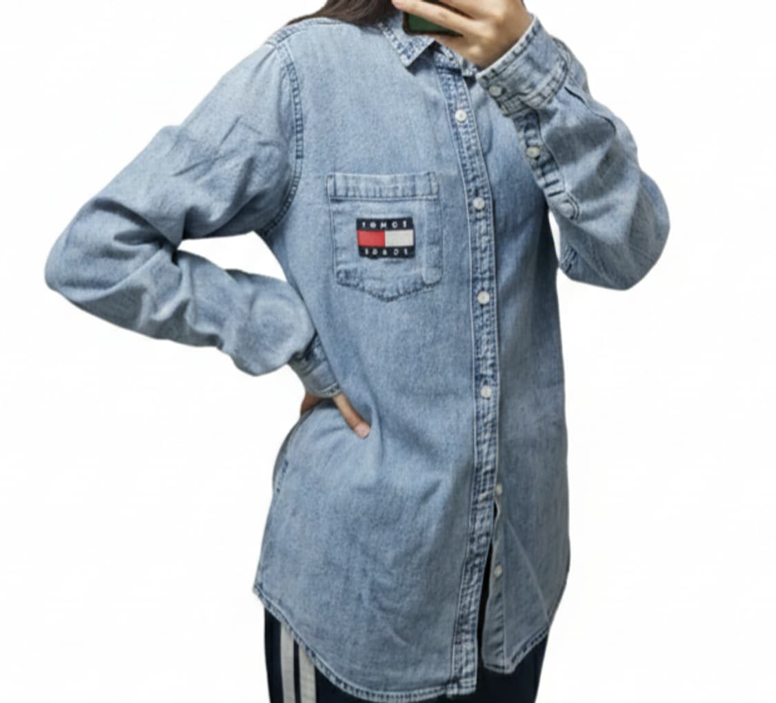 타미 진스 데님 셔츠M/빈티지 상품이미지1