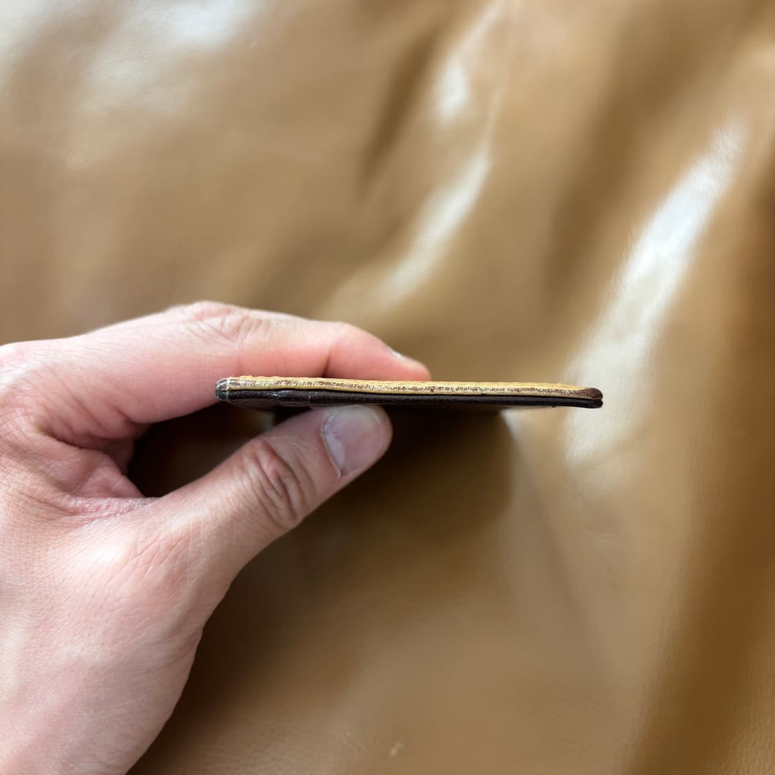 PORTER 포터 고트 레더 카드 케이스 월렛 지갑 브라운 상품이미지7