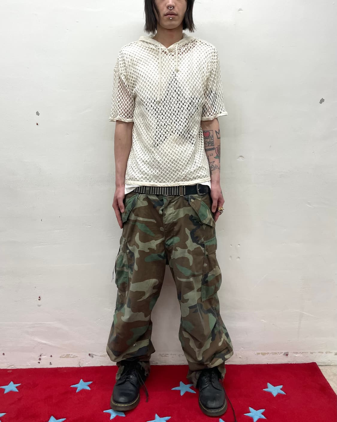 white-net hoodie T-shirt 상품이미지3