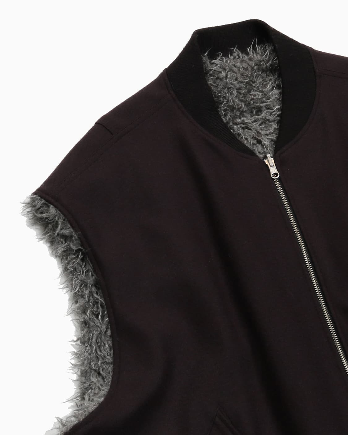  URU Wool Ponch Reversible Zip-Up Vest 상품이미지3