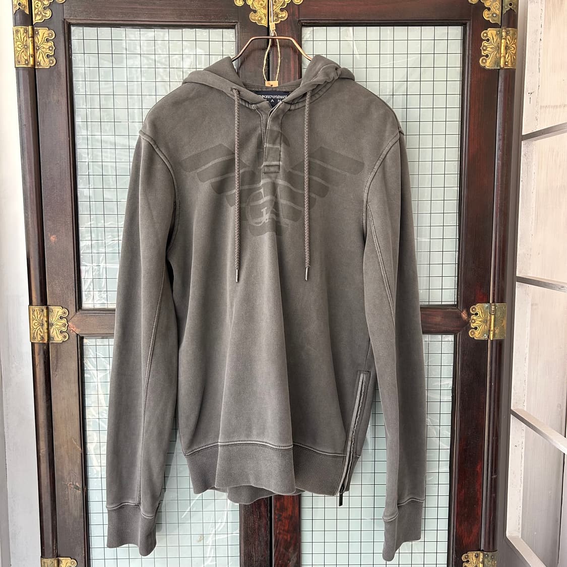 엠포리오 아르마니 진 버튼 업 후디 상품이미지4