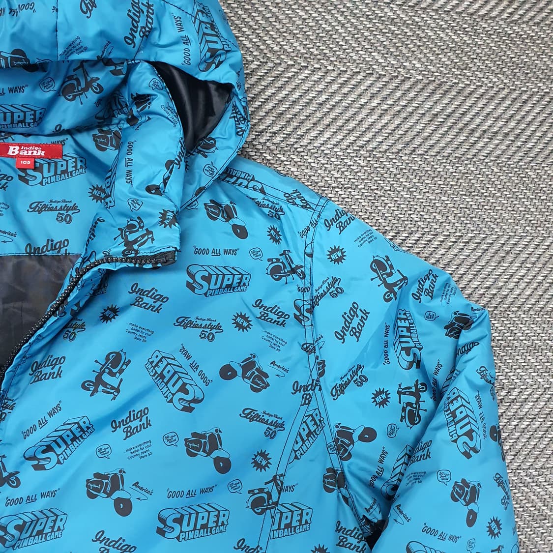 인디고뱅크 패턴 겨울 패딩 남자105 상품이미지3