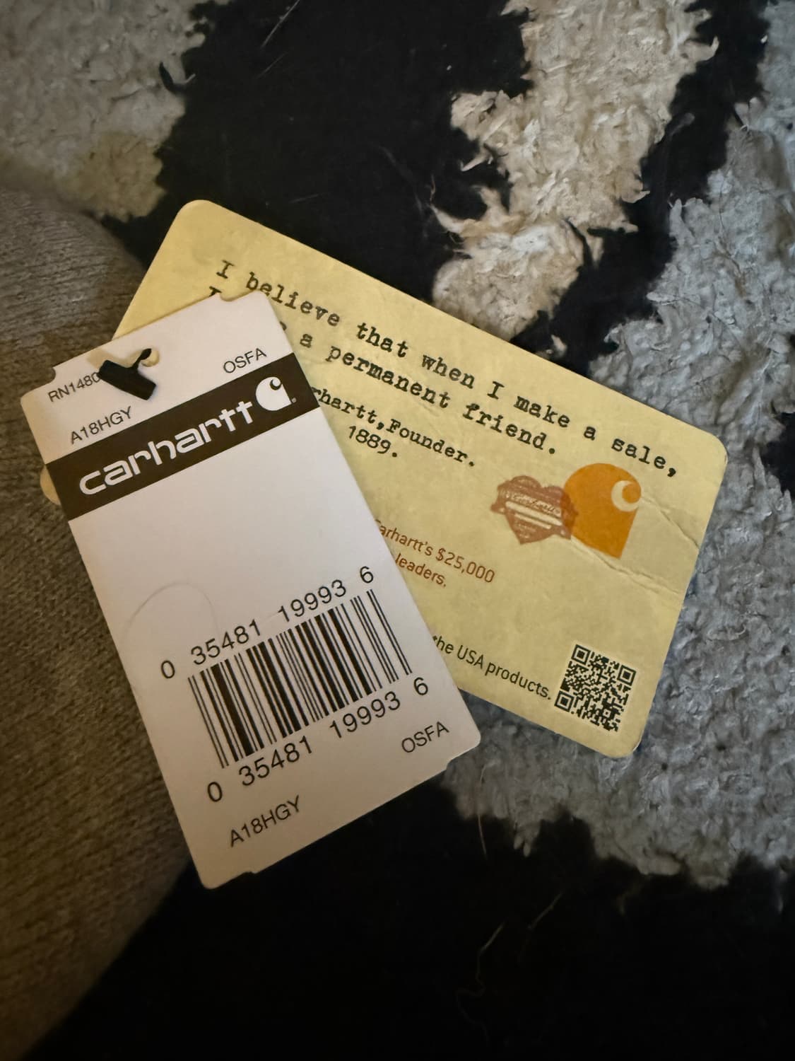 칼하트 니트 커프드 비니 헤더 그레이(새상품) 상품이미지3