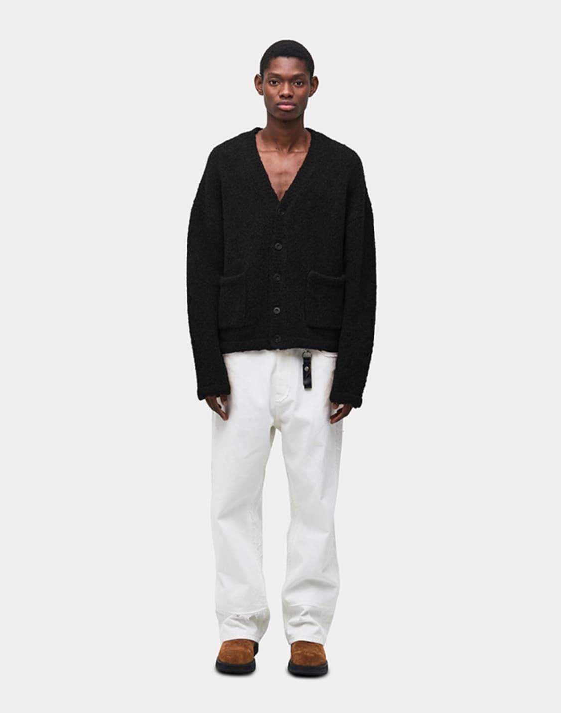 쿠어 coor 헤어리 소프트 알파카 가디건 L 상품이미지3