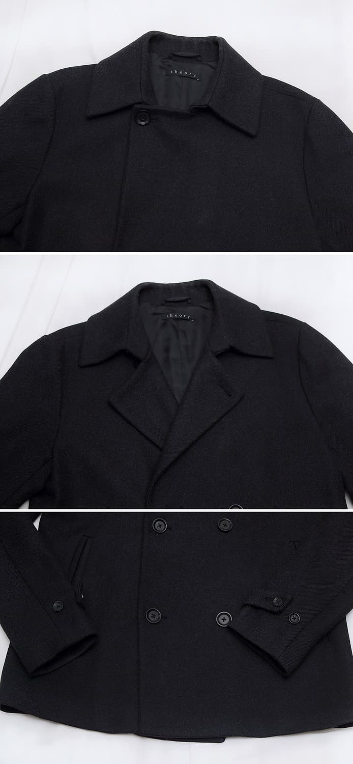 띠어리 (Theory) 버진울 캐시미어 더블 피코트 자켓 (100) 상품이미지4