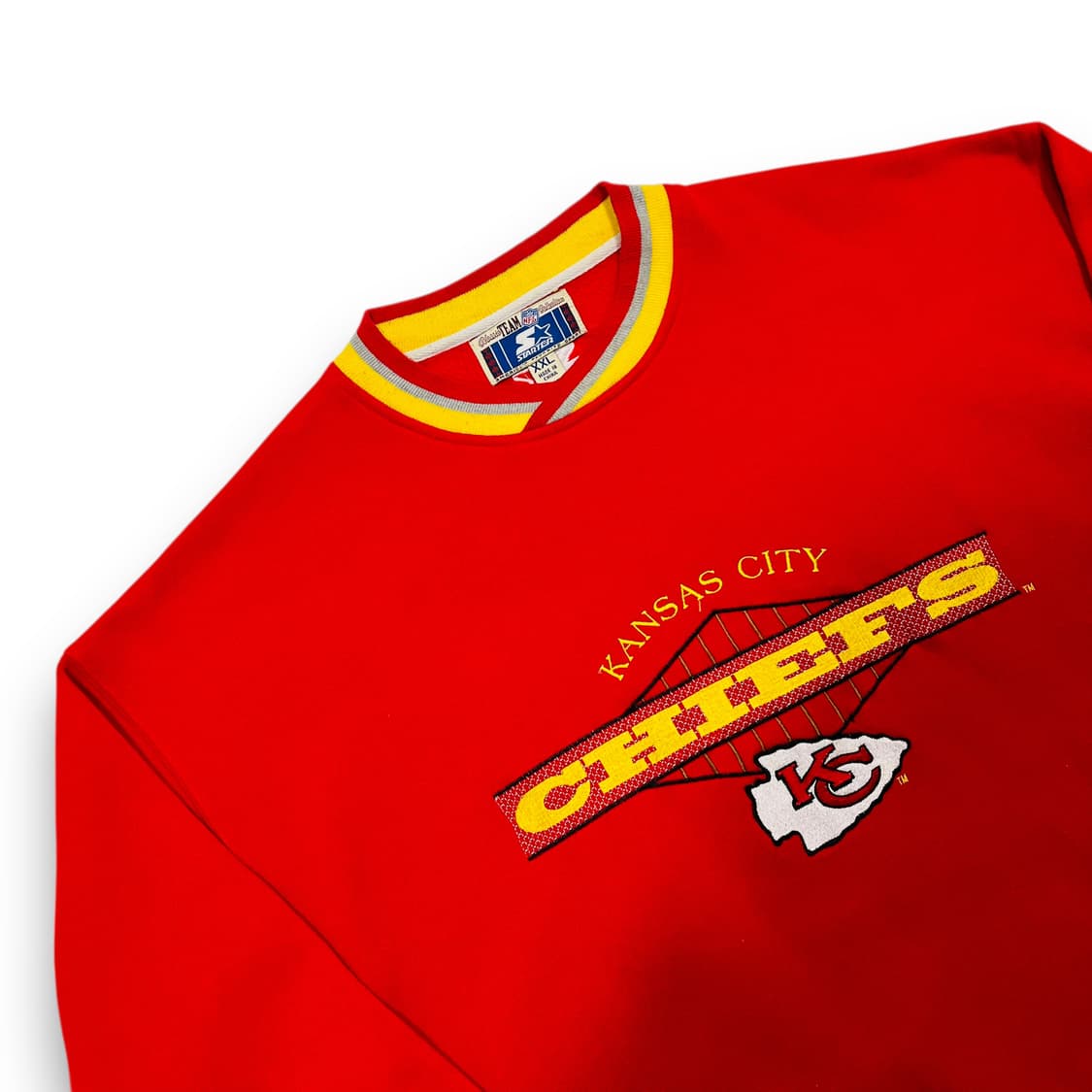 스타터 90s NFL 캔자스시티 치프스 올드스쿨 레드 맨투맨 상품이미지2