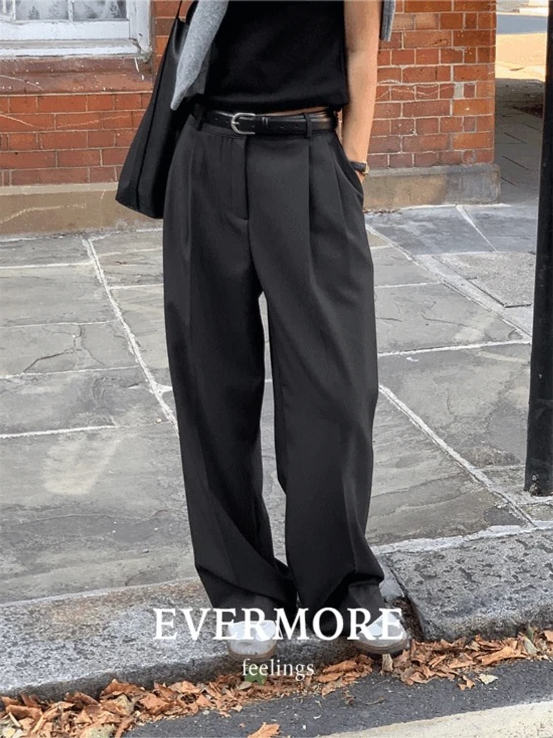 (택O) 필링스 클래식 슬랙스 (s) (블랙) 상품이미지3