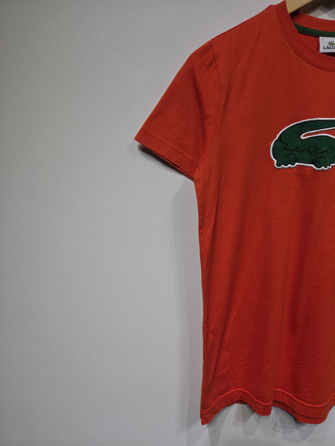 라코스테 빅크록 로고 라운드 반팔 티셔츠 상품이미지4