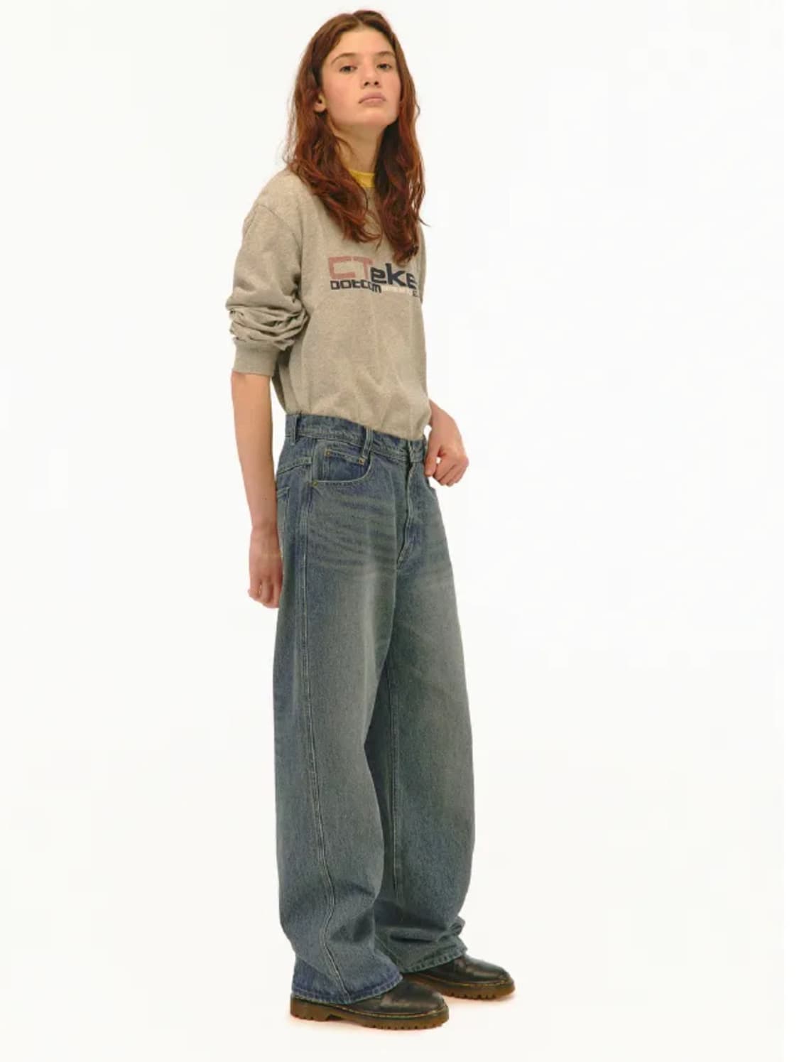 테켓 teket 인디고 중청바지 m  상품이미지3