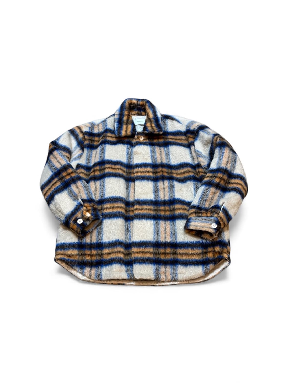 프론테 모헤어 울체크 자켓 상품이미지1